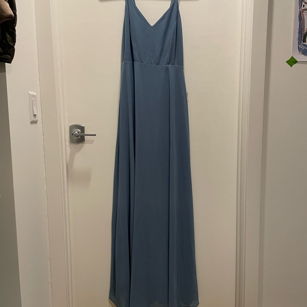 Elegant Blue Maxi Dress